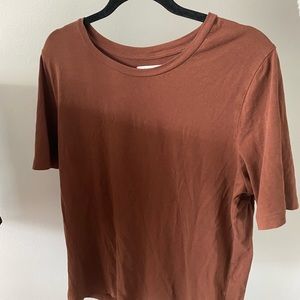 Oak + Fort brown shirt (womens size large)